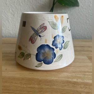 Home Interiors Floral with Dragonfly Yankee Candle Shade / Chimney